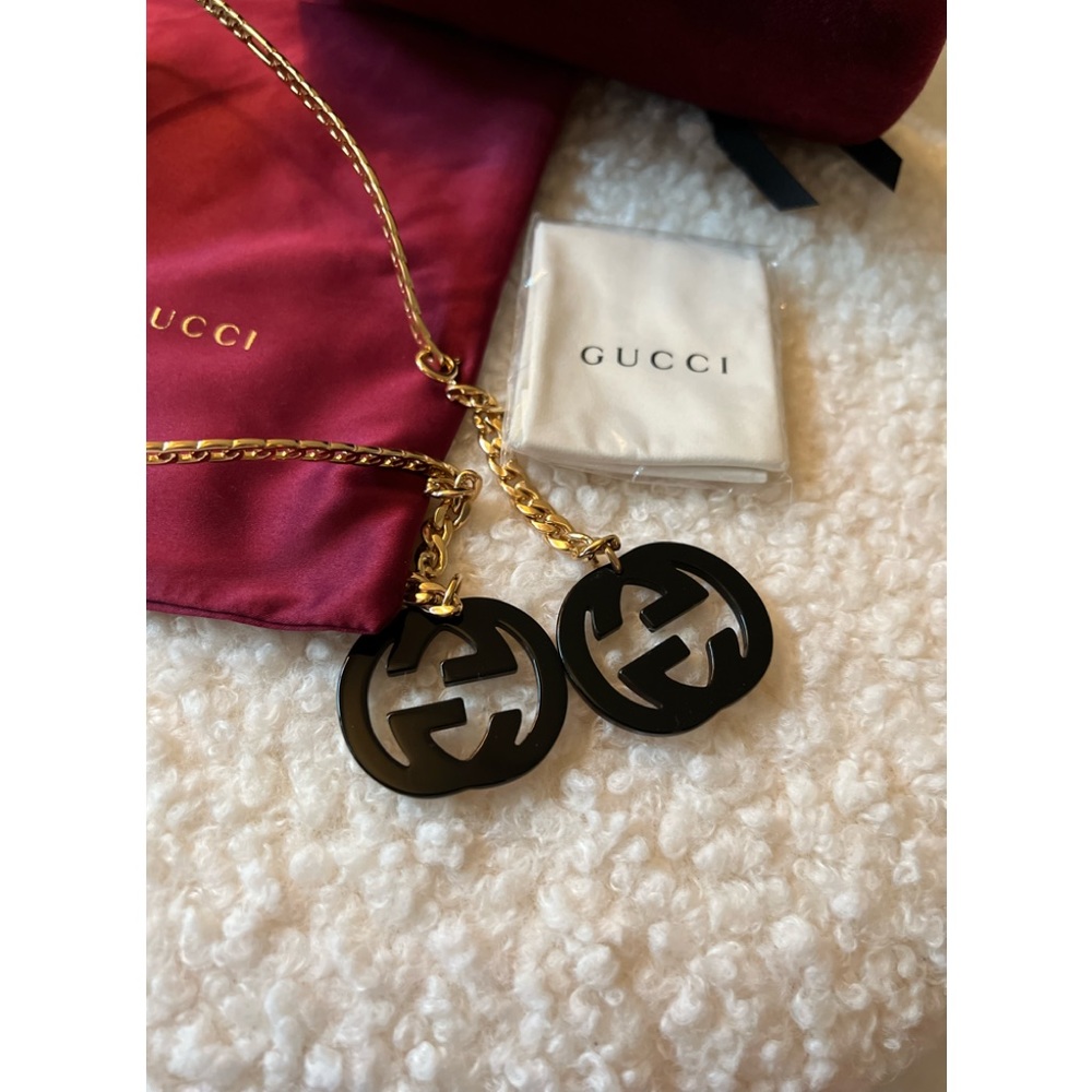 New Gucci Sunglasses Black/Gold - Picture 12 of 12